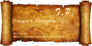 Tengeri Piroska névjegykártya